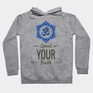 Speak Your Truth Yoga Om Mandala Hoodie